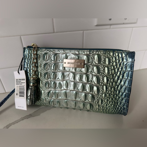 Brahmin Millie wristlet Heaven ombre Melbourne leather - Picture 2 of 6